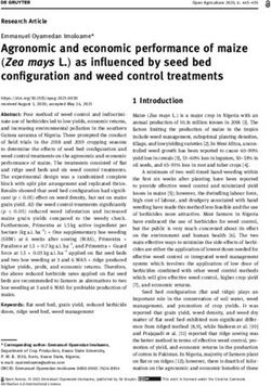Agronomic and economic performance of maize (Zea mays L.) as influenced by seed bed configuration and weed control treatments