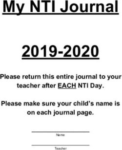 My NTI Journal 2019-2020 - Please return this entire journal to your teacher after EACH NTI Day. Please make sure your child's name is on each ...