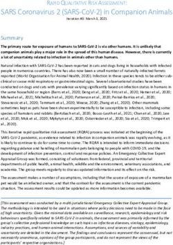 SARS CORONAVIRUS 2 (SARS-COV-2) IN COMPANION ANIMALS - CEZD