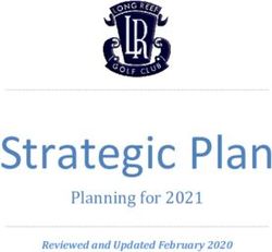 Strategic Plan Planning for 2021 - Reviewed and Updated February 2020 - Long Reef Golf Club