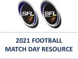 2021 FOOTBALL MATCH DAY RESOURCE