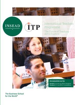 International Teachers Programme - The Future of Teaching - Art & Practice - PROGRAMME DATES - International Teachers ...