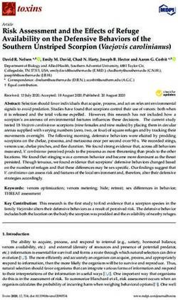 Risk Assessment and the Effects of Refuge Availability on the Defensive Behaviors of the Southern Unstriped Scorpion (Vaejovis carolinianus)