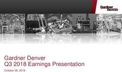 Gardner Denver Q3 2018 Earnings Presentation - October 26, 2018 - Investors