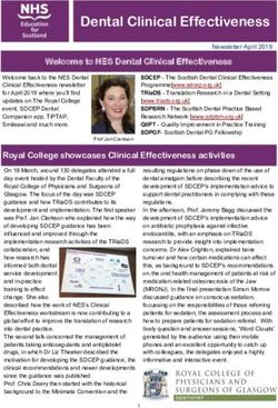 Dental Clinical Effectiveness - SDCEP