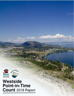 Westside Point-in-Time - Count 2018 Report 2018 Westside Point-in-Time Count Report - Westbank First Nation