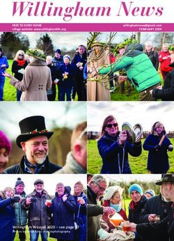 Willingham News FREE TO EVERY HOME - village website: www.willinghamlife.org FEBRUARY 2020