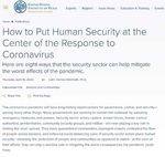 COVID-19 The Importance of Human Security in the Age of - the United Nations