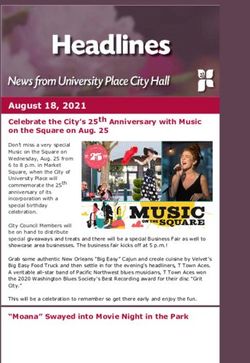 August 18, 2021 Celebrate the City's 25 th Anniversary with Music on the Square on Aug. 25 - City of University Place