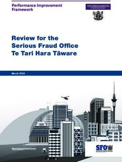 Review for the Serious Fraud Office Te Tari Hara Tāware - Performance Improvement Framework - State Services Commission