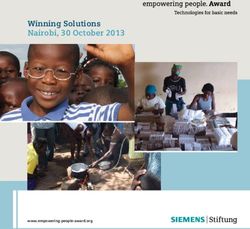 Winning Solutions Nairobi, 30 October 2013 - Siemens Stiftung