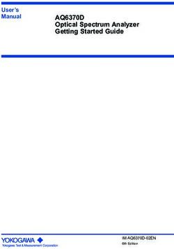 AQ6370D Optical Spectrum Analyzer Getting Started Guide - IM AQ6370D-02EN 6th Edition - Yokogawa