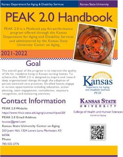 PEAK 2.0 Handbook - Kansas State University