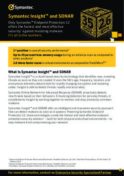 What Is Symantec Insight and SONAR