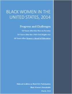 BLACK WOMEN IN THE UNITED STATES, 2014 - Progress and Challenges
