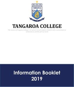 TANGAROA COLLEGE - Information Booklet 2019 - The mission of Tangaroa College is to nurture in each student a belief in self, a commitment to