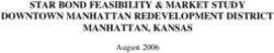 STAR BOND FEASIBILITY & MARKET STUDY DOWNTOWN MANHATTAN REDEVELOPMENT DISTRICT MANHATTAN, KANSAS - August 2006