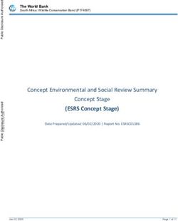 (ESRS Concept Stage) Concept Environmental and Social Review Summary Concept Stage - World Bank Document