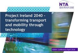 Project Ireland 2040 - transforming transport and mobility through technology - ESEIA Conference April 2018 - DIT