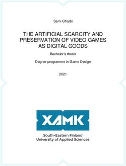 THE ARTIFICIAL SCARCITY AND PRESERVATION OF VIDEO GAMES AS DIGITAL GOODS - Sami Gharbi Bachelor's thesis Degree programme in Game Design 2021 ...