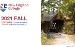 2021 FALL TENTATIVE Course Schedule - New England College