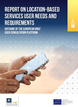 Report on Location-Based Services User Needs and Requirements - Outcome of the European GNSS' User Consultation Platform