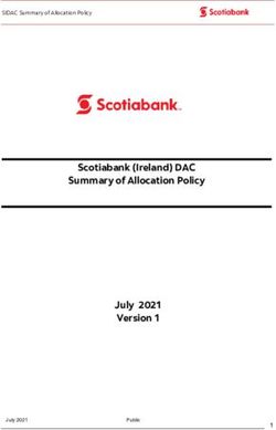 Scotiabank (Ireland) DAC Summary of Allocation Policy July 2021 Version