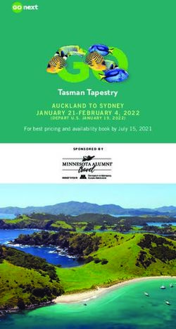 Tasman Tapestry AUCKLAND TO SYDNEY JANUARY 21-FEBRUARY 4, 2022 - For best pricing and availability book by July 15, 2021 - The University of ...