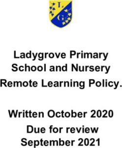 Ladygrove Primary School and Nursery Remote Learning Policy. Written October 2020 Due for review September 2021
