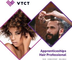 Apprenticeships Hair Professional - VTCT