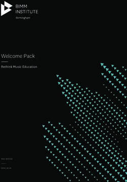 Welcome Pack Rethink Music Education