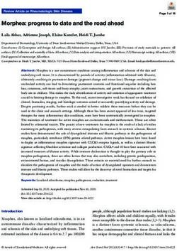 Morphea: progress to date and the road ahead - Annals of ...