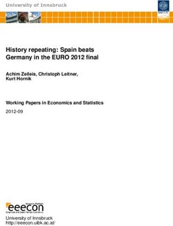 History repeating: Spain beats Germany in the EURO 2012 final - Achim Zeileis, Christoph Leitner, Kurt Hornik Working Papers in Economics and ...