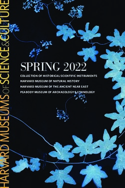 SPRING 2022 & - Harvard Museums of Science & Culture