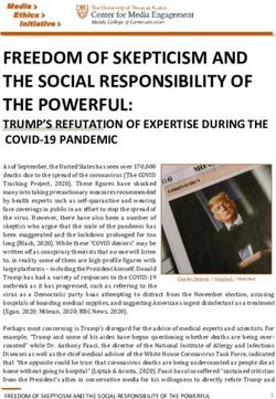 FREEDOM OF SKEPTICISM AND THE SOCIAL RESPONSIBILITY OF THE POWERFUL: Center for Media Engagement