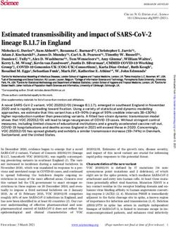 ESTIMATED TRANSMISSIBILITY AND IMPACT OF SARS-COV-2 LINEAGE B.1.1.7 IN ENGLAND - SCIENCE