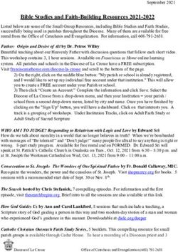 Bible Studies and Faith-Building Resources 2021-2022