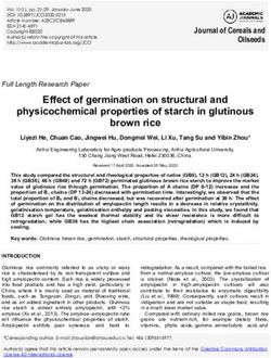 Effect of germination on structural and physicochemical properties of starch in glutinous brown rice - Academic Journals