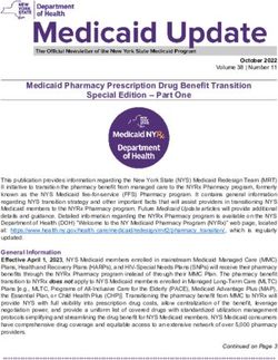 Medicaid Pharmacy Prescription Drug Benefit Transition Special Edition - Part One