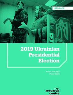 2019 Ukrainian Presidential Election - INFO PACK