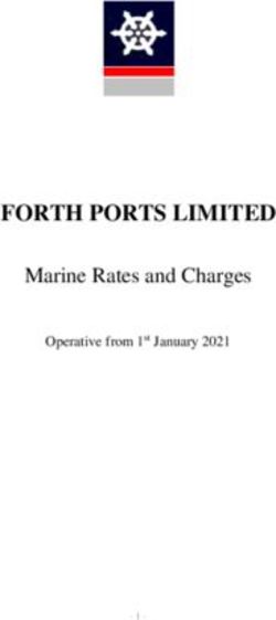FORTH PORTS LIMITED Marine Rates and Charges - Operative from 1st January 2021
