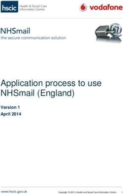 Application process to use NHSmail (England) - Version 1 April 2014