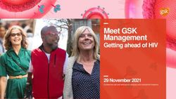Meet GSK Management Getting ahead of HIV - 29 November 2021