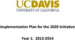 Implementation Plan for the 2020 Initiative Year 1: 2013-2014 - UC Davis