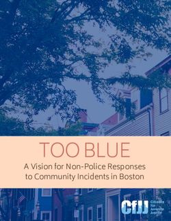 TOO BLUE A Vision for Non-Police Responses to Community Incidents in Boston - Justice Resource Institute