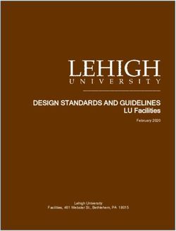 DESIGN STANDARDS AND GUIDELINES - LU Facilities February 2020 - Lehigh University Facilities, 461 Webster St., Bethlehem, PA 18015