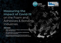 Measuring the Impact of Covid-19 - on the Foam and Adhesives & Bonding Industries