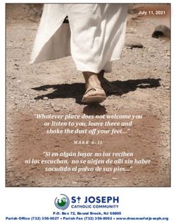 "Whatever place does not welcome you or listen to you, leave there and shake the dust off your feet " - St. Joseph Catholic Community