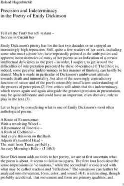 Precision and Indeterminacy in the Poetry of Emily Dickinson