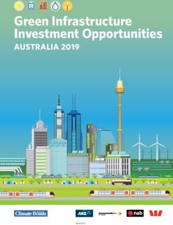Green Infrastructure Investment Opportunities - AUSTRALIA 2019